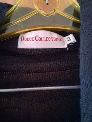 Traje chaqueta y falda larga negro