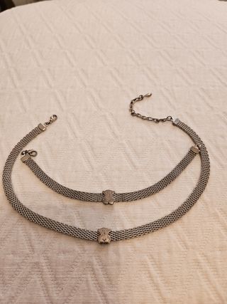 Conjunto collar y pulsera para joven osito tous.