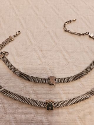 Conjunto collar y pulsera para joven osito tous.