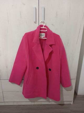 Abrigo Only rosa talla M