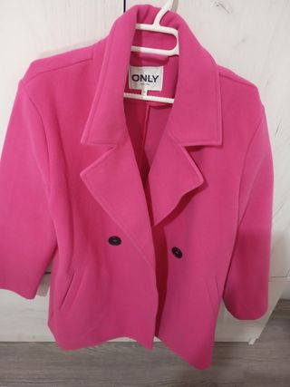 Abrigo Only rosa talla M