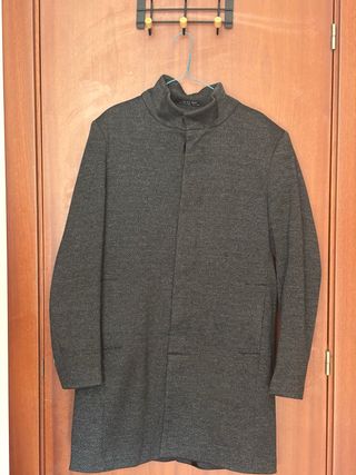Abrigo Zara Gris Oscuro Talla L