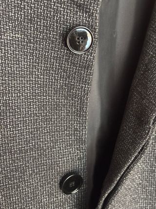 Abrigo Zara Gris Oscuro Talla L