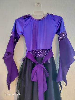 Disfraz Halloween Niña Morado Negro