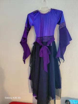 Disfraz Halloween Niña Morado Negro