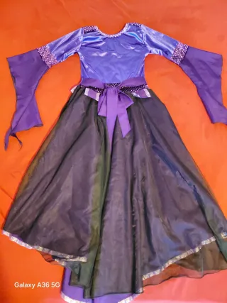 Disfraz Halloween Niña Morado Negro