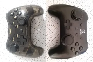 2 Mandos Nintendo Switch Negro y mando Game