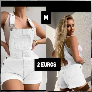Mono corto vaquero blanco Talla M