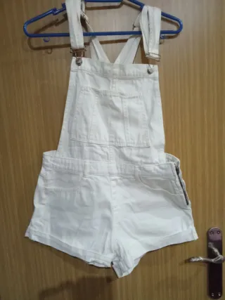 Mono corto vaquero blanco Talla M