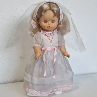 Muñeca Carolin Primera Comunión, Famosa, años 80