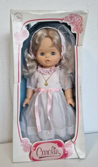 Muñeca Carolin Primera Comunión, Famosa, años 80