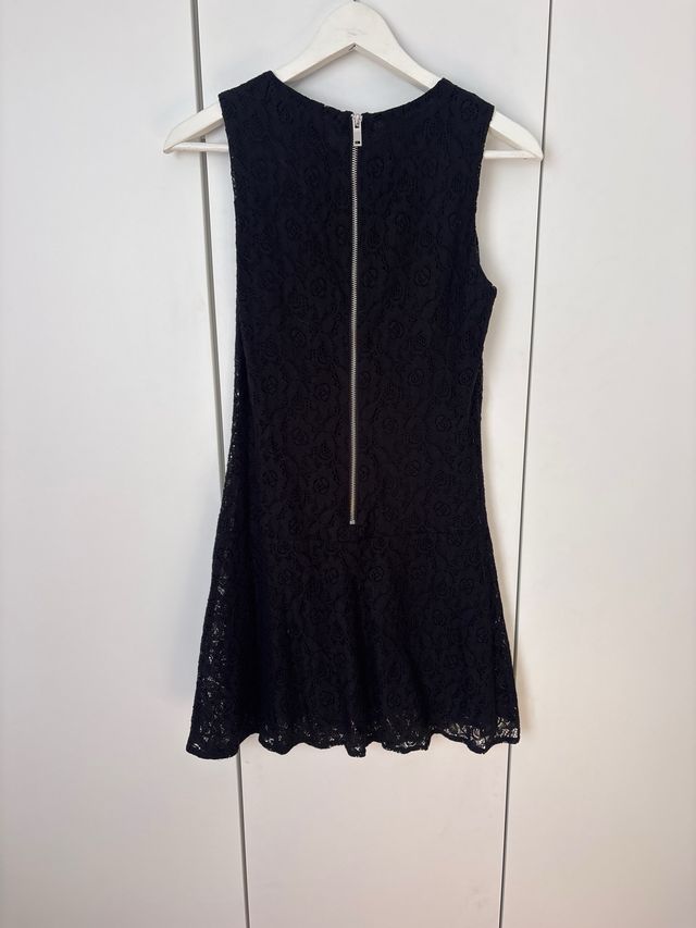 Vestido negro Mango encaje