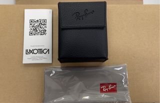 Custodia Ray-Ban Folding in pelle nera