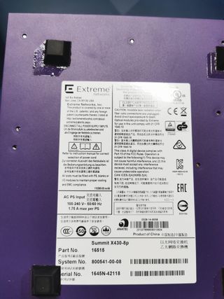 extreme networks summit x430-8p Switch - 2 unidades