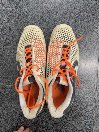 Zapatillas Nike Lunarlon  Talla 42 Naranja/Blanco