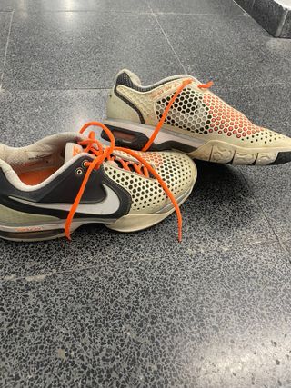 Zapatillas Nike Lunarlon  Talla 42 Naranja/Blanco