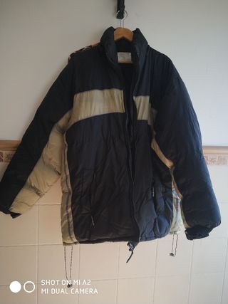 Cazadora de invierno negra y beige