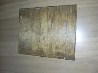 Tavola con decoupage da completare