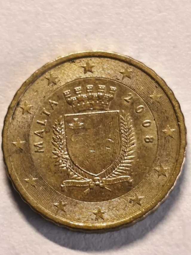 Moneda 10 céntimos Malta 2008