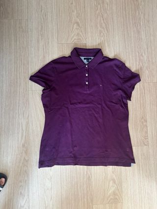 Polo Tommy Hilfiger Morado Auténtico Talla M