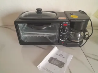 Cafetera y Tostadora 3 en 1
