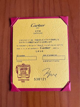 Pulsera Cartier Love Dorada Mujer