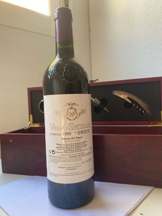 Botella Vega Sicilia Único 1991