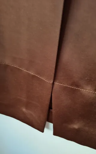 Falda Zara M Marrón Chocolate Nueva