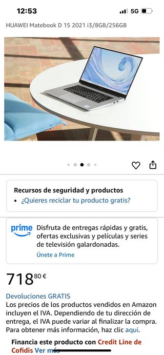 Portátil Huawei Plata