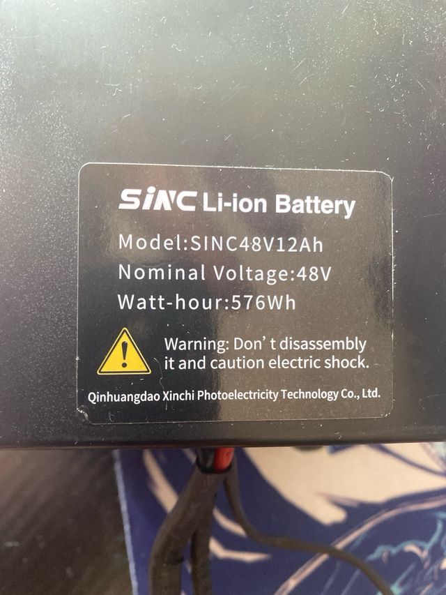 Batería Cecotec Bongo 48V 12Ah 576Wh
Negociable 