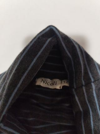 Camiseta cuello alto rayas Nicoli 12 años