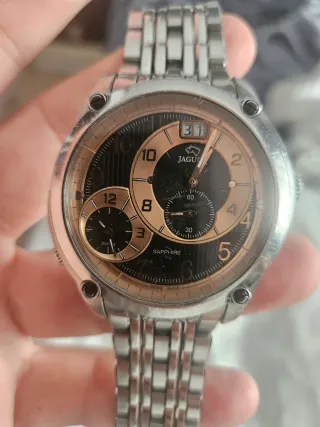 Reloj Jaguar Negro y Dorado