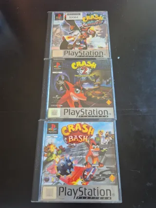Lote Crash Bandicoot PS1 (3 juegos)