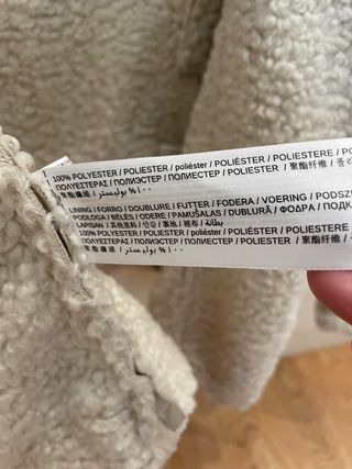 Cazadora borreguito niña Mango beige