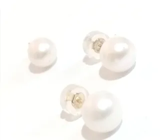 Pendientes y colgante oro 18k perla