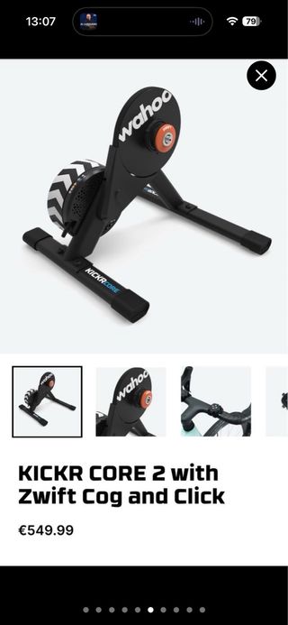 Rodillo Wahoo KICKR CORE 2 Zwift