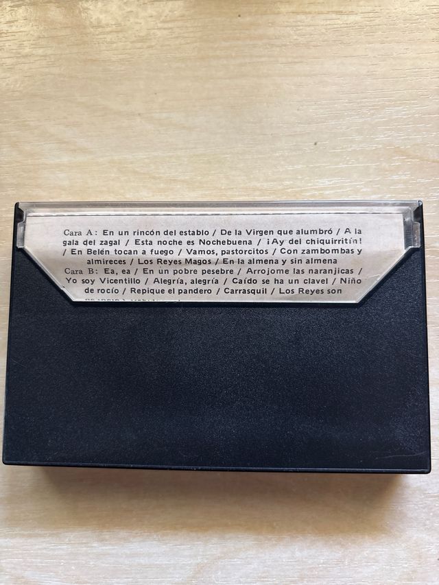 Cassetta dei canti natalizi di Parchís e Palencia