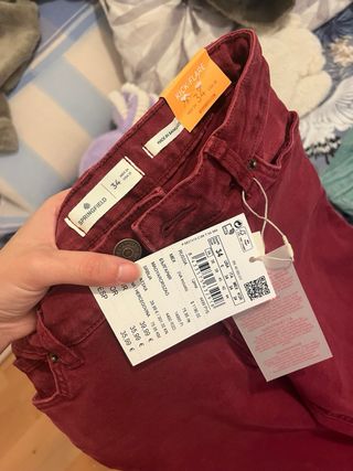 Pantalón Springfield Talla 34 Rojo 