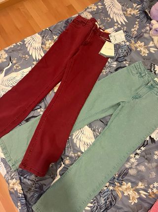 Pantalón Springfield Talla 34 Rojo 