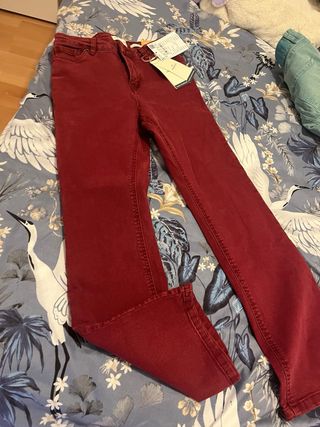 Pantalón Springfield Talla 34 Rojo 