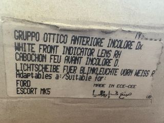 Intermitente delantero derecho Ford Escort MK5