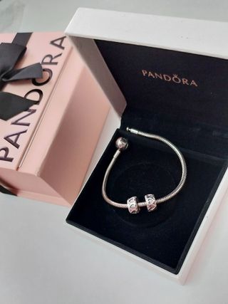2 Charms Clip Pandora Corazones