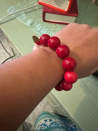 Bracciale donna Swarovski perle rosa e rosse