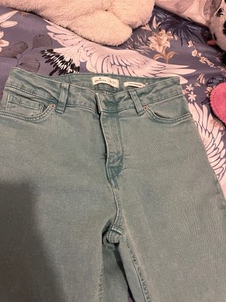 Pantalón Springfield Talla 34 Verde/Azul