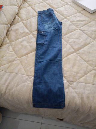 Jeans larghi donna blu