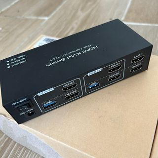 Conmutador switcher  KVM 2 monitores 2 pc HDMI