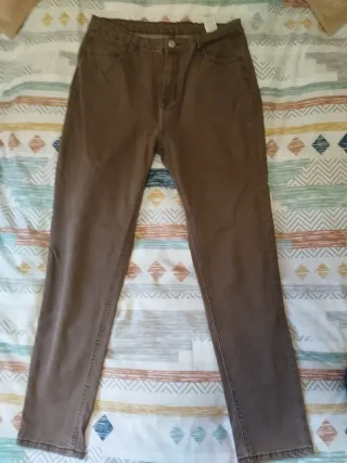 Pantalón pitillo vaquero elástico mujer 