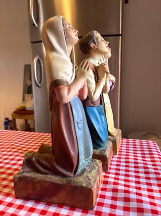 Antiguas Tallas Pastorcitos Fátima Madera
