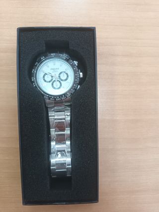 Reloj PINHAO Hombre Plata y Blanco
