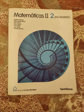 MATEMATICAS II 2 BACHILLERATO LA CASA DEL SABER...